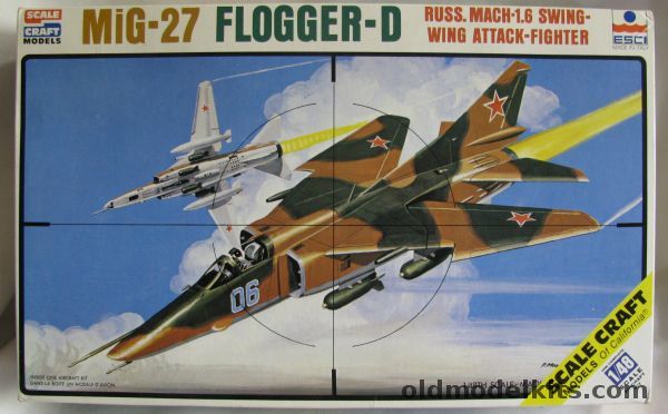 ESCI 1/48 Mig-27 Flogger D, SC-4020 plastic model kit